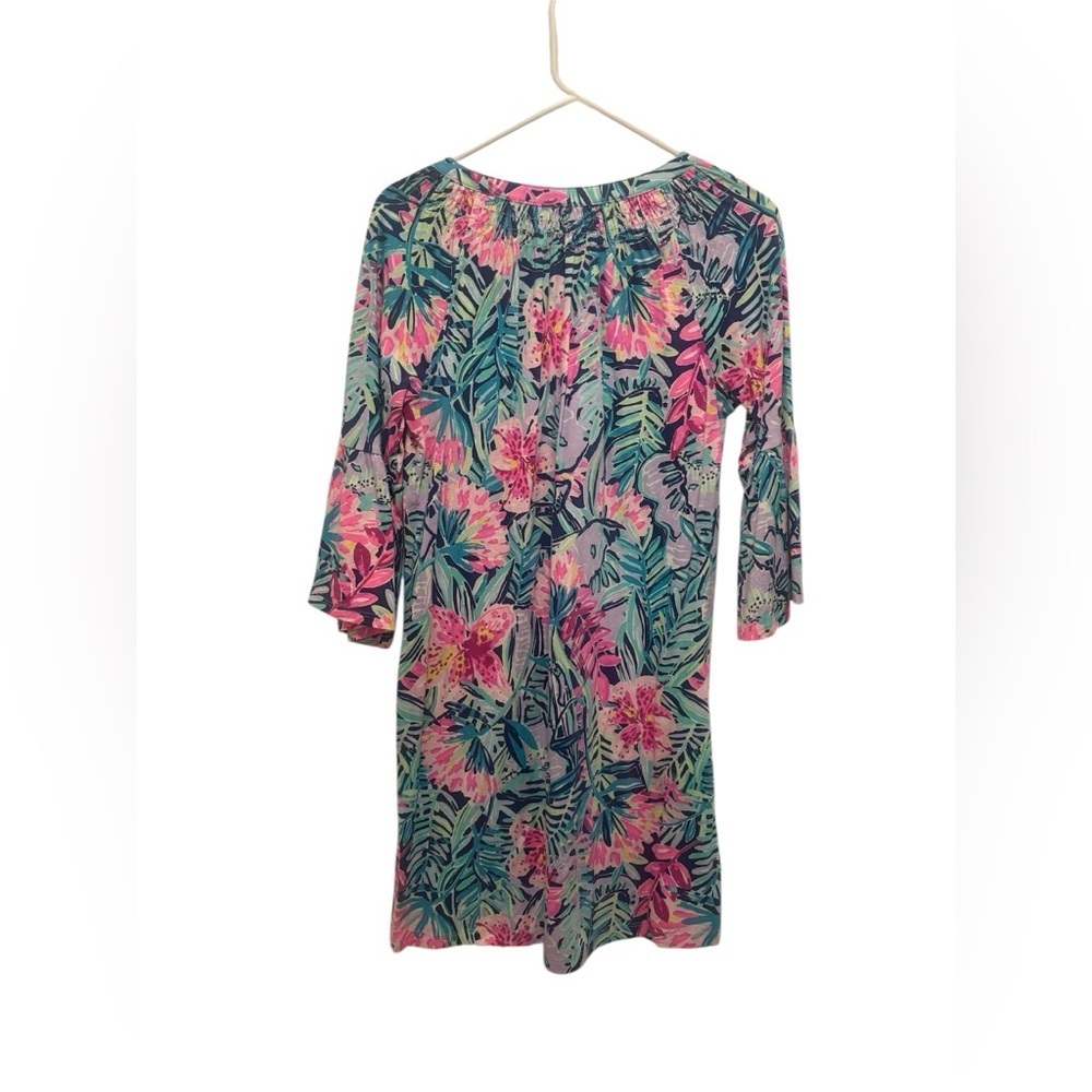 Lilly Pulitzer Multicolor Tropical Dress Teagan Mini Dress Size Small - Picture 2 of 4